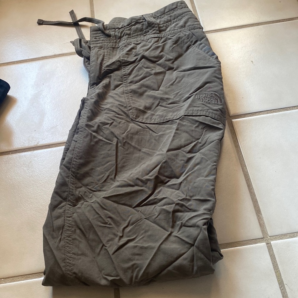 dark mud green north face cargo pants